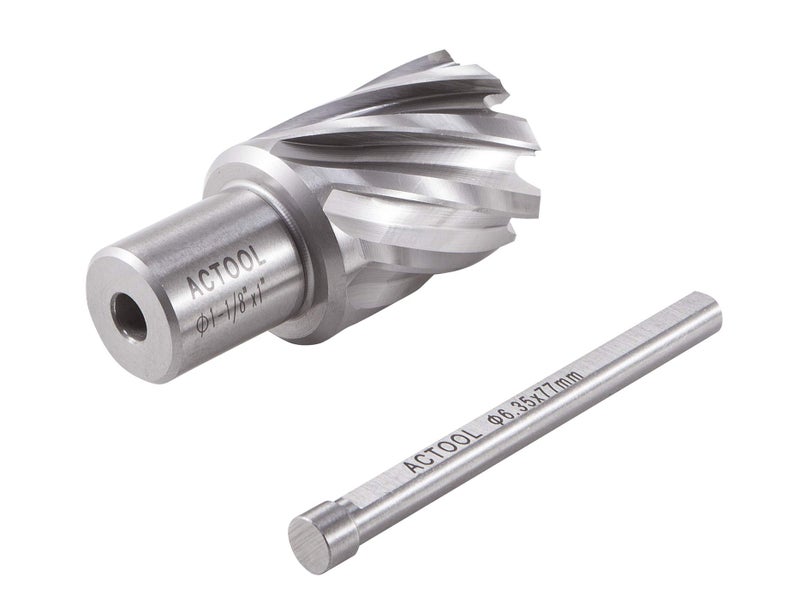 ACTOOL 1-1/8" Diameter Ã— 1" Depth of Cut HSS ANNULAR Cutter with 3/4'' Weldon Shank - Image 3